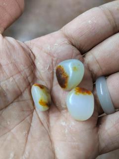 和田玉 珠宝 收藏 刚拿下的包金籽,从内心感叹现在的包金戒指籽真心贵