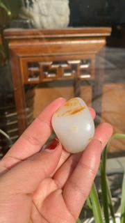 和田玉原石吊坠上身真的绝了✨